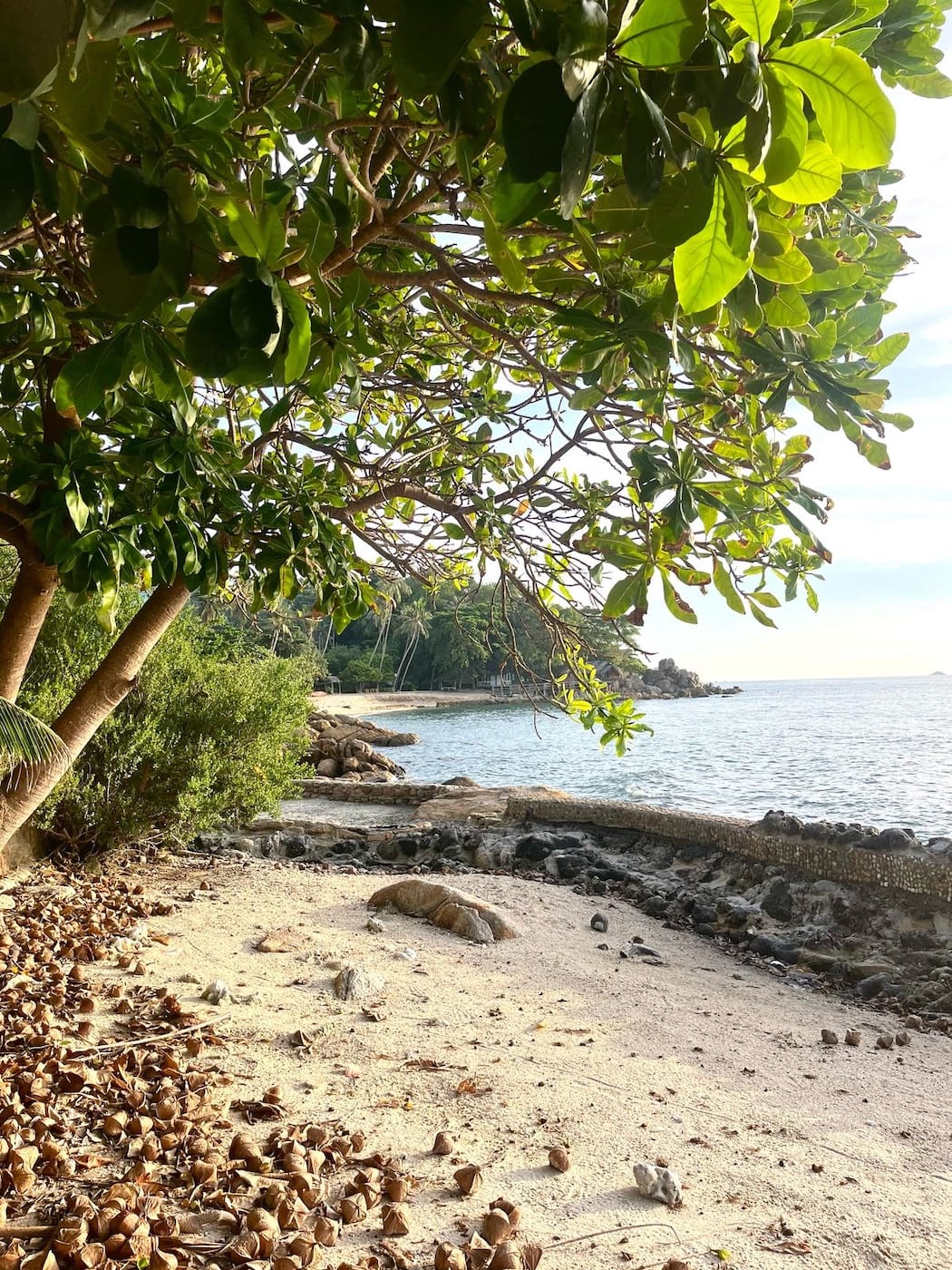 Secluded private beach accessible from Havaya